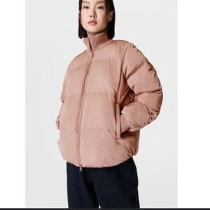 Sweaty Betty Puffer Jacket In Chateau Pink XS